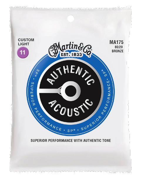 Martin Authentic serie Acoucstice bronze snarenset