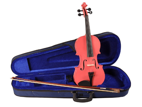 Leonardo Basic series viool set 3/4 kleur roze