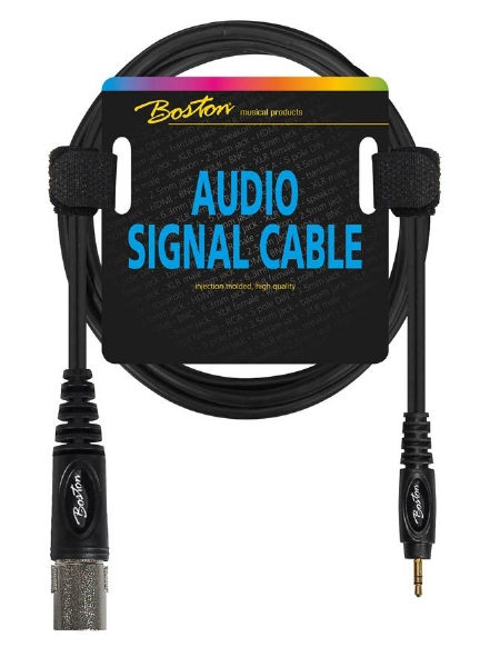 Boston audio signal cable, XLR male to 3.5mm jack stereo, 0.30 meter