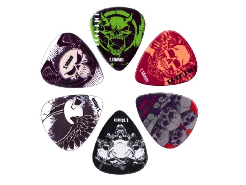 Rock Picks 6 plectrums in kado verpakking