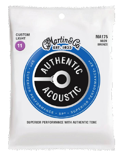 Martin Authentic serie Acoucstice bronze snarenset