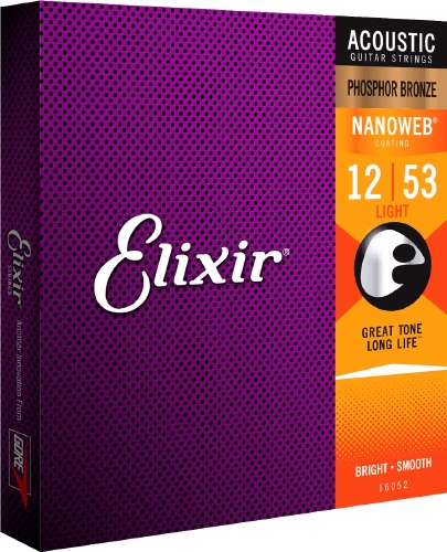 Elixir Nanoweb Phosphor Bronze Snaren