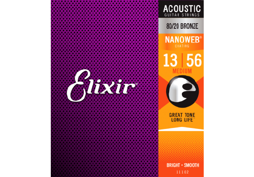 Elixir Nanoweb Brons 80/20 snaren voor akkoestische gitaar