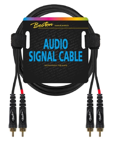 Boston audio signal cable, 2x RCA to 2x RCA, 9.00 meter