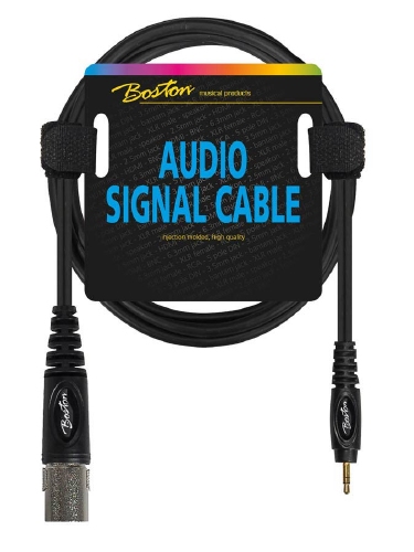 Boston audio signal cable, XLR male to 3.5mm jack stereo, 0.30 meter